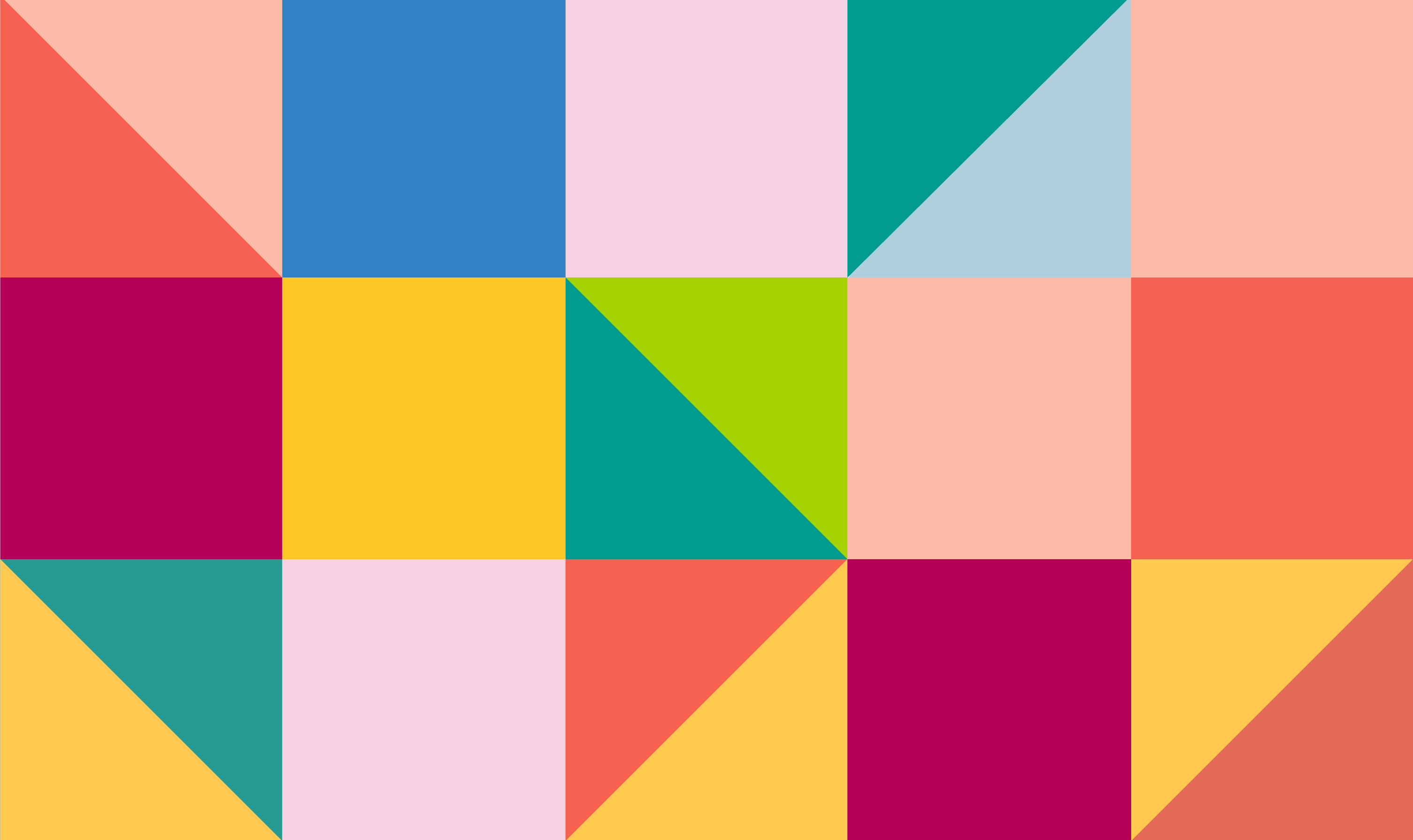 Colorful geometric squares with triangles creating a modern abstract pattern.